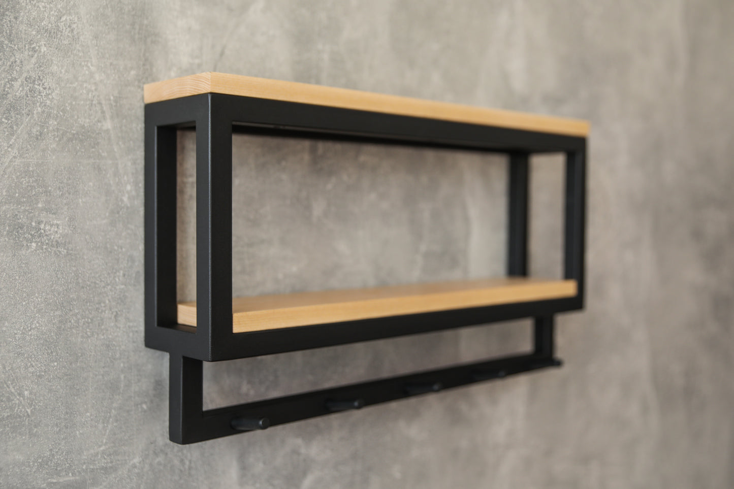 Wall shelf with hooks 50x28.5x10 cm - "Like Style" (Copy)