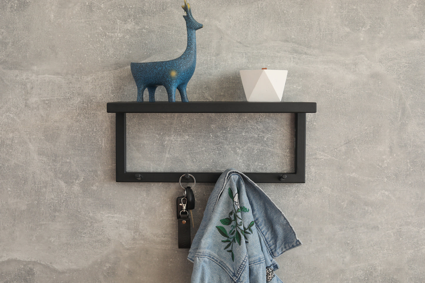 Metal entryway shelf 50x15x17 cm - "Elite"