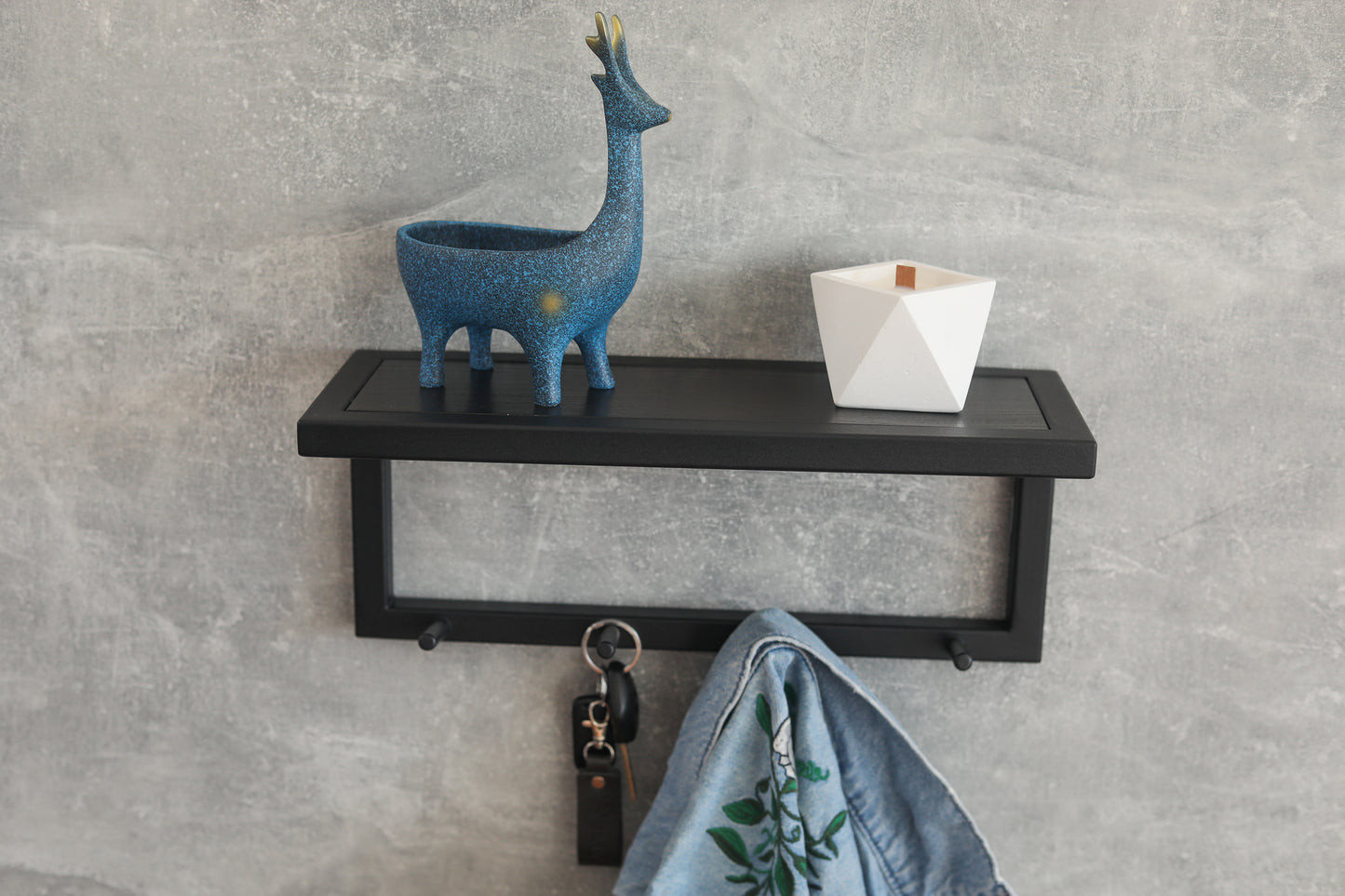 Metal entryway shelf 50x15x17 cm - "Elite"