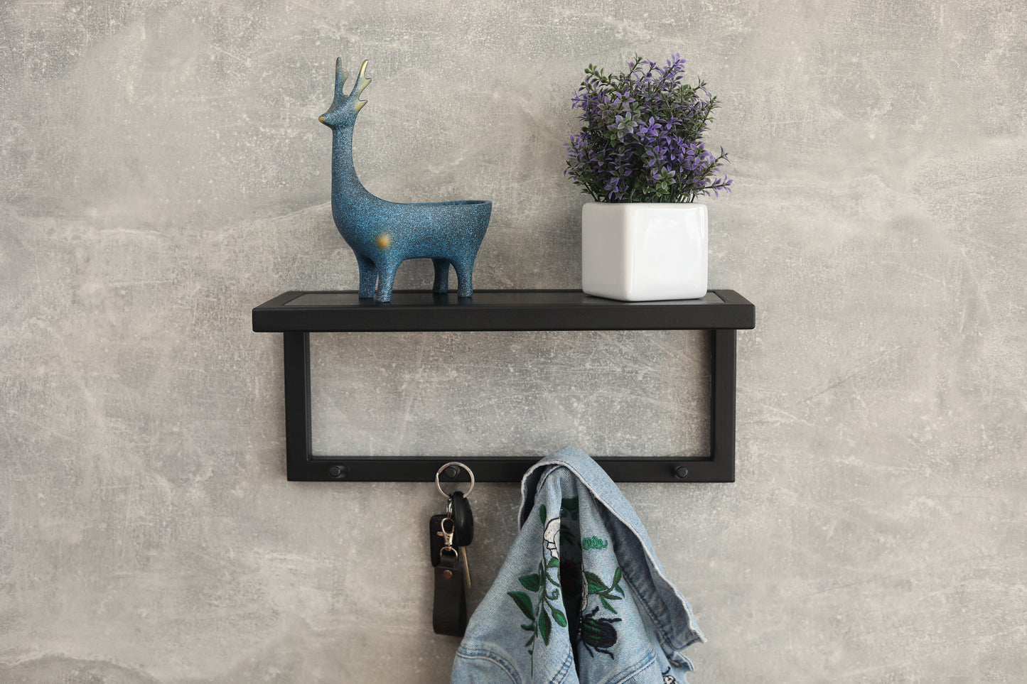 Metal entryway shelf 50x15x17 cm - "Elite"