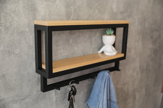 Wall shelf with hooks 50x28.5x10 cm - "Like Style" (Copy)