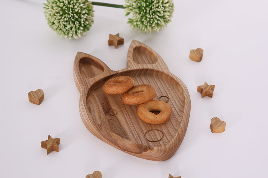 Wooden children's plate "Fox"