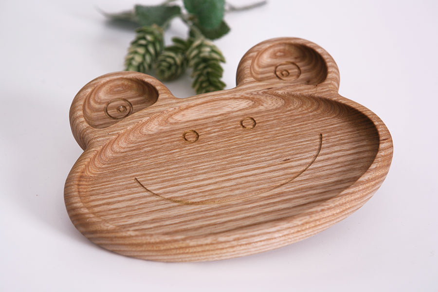 Wooden children's plate "Frog"