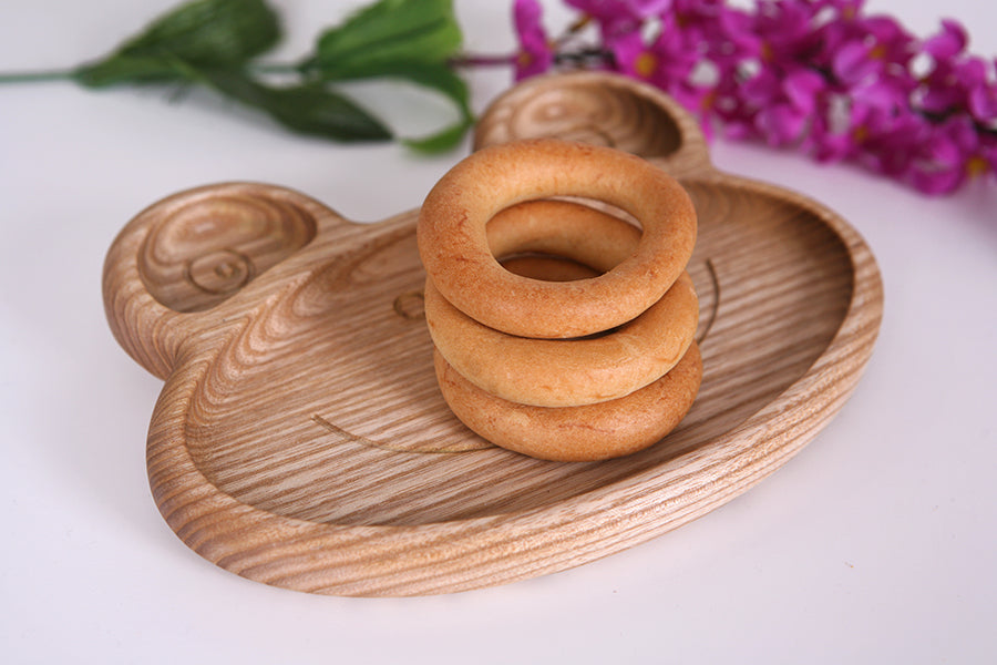 Wooden children's plate "Frog"