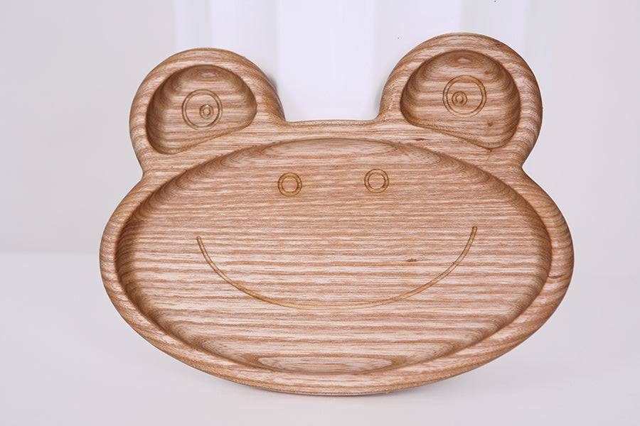 Wooden children's plate "Frog"