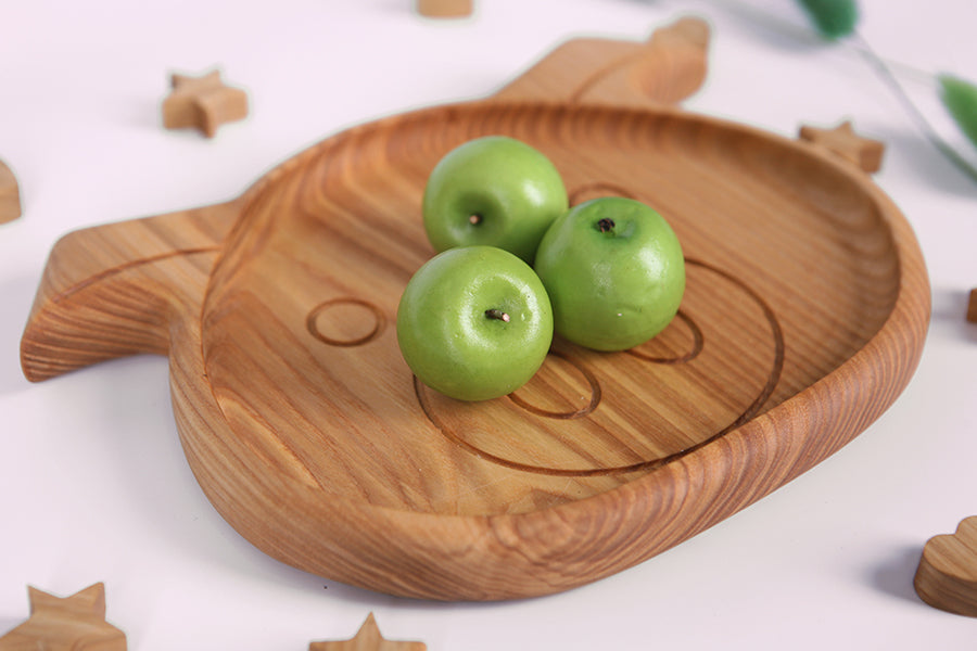 Wooden children's plate "Boar"