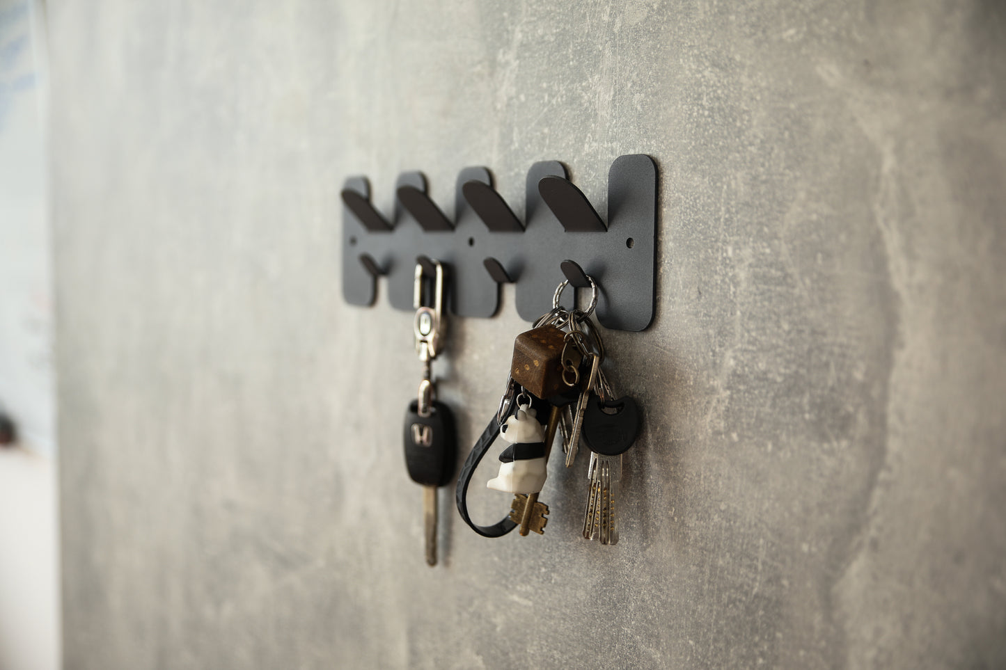 Modern metal key shelf "Butterfly"