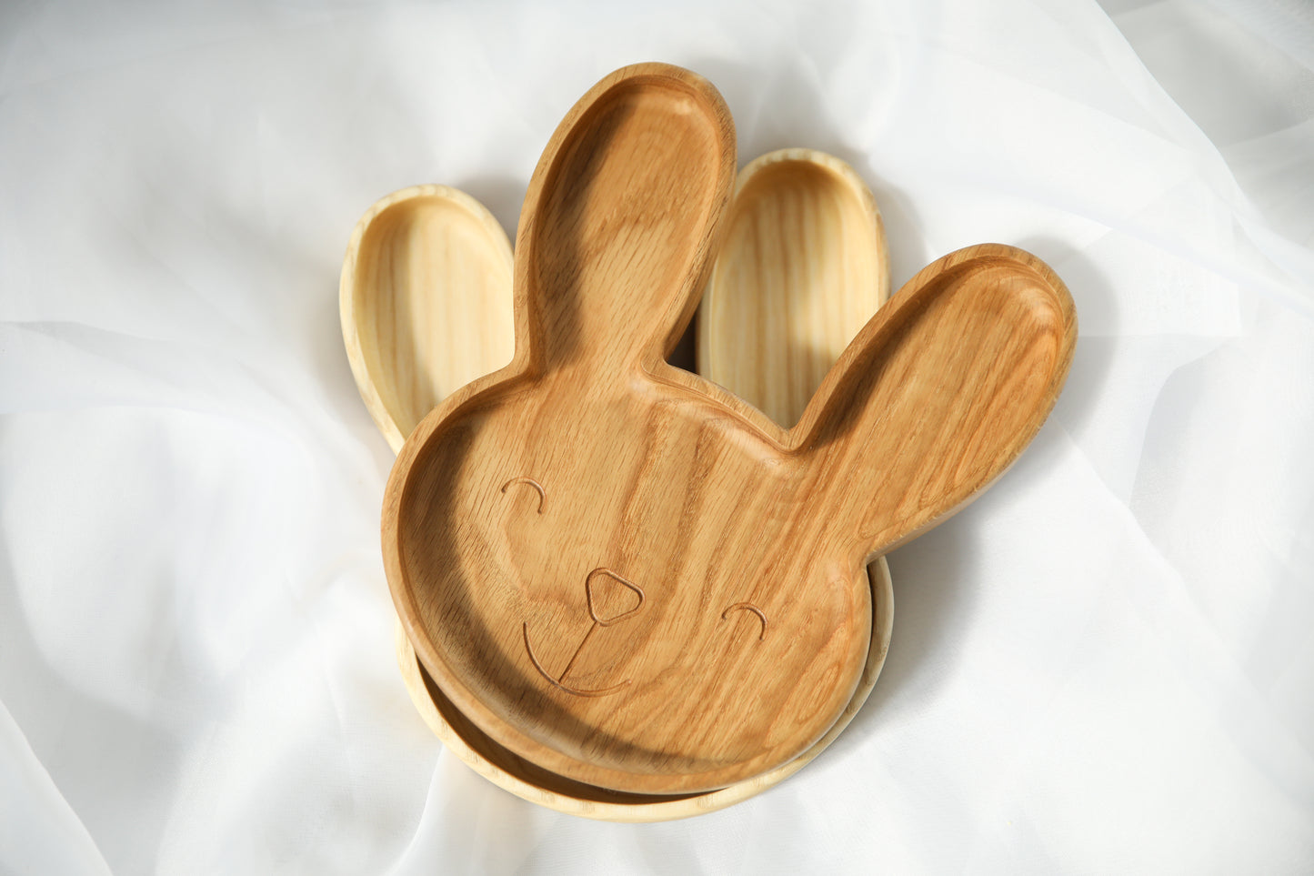 Wooden children's plate "Bunny"