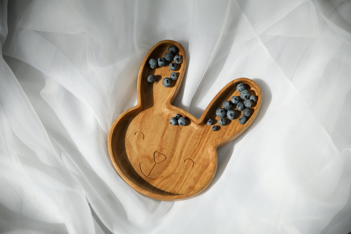 Wooden children's plate "Bunny"