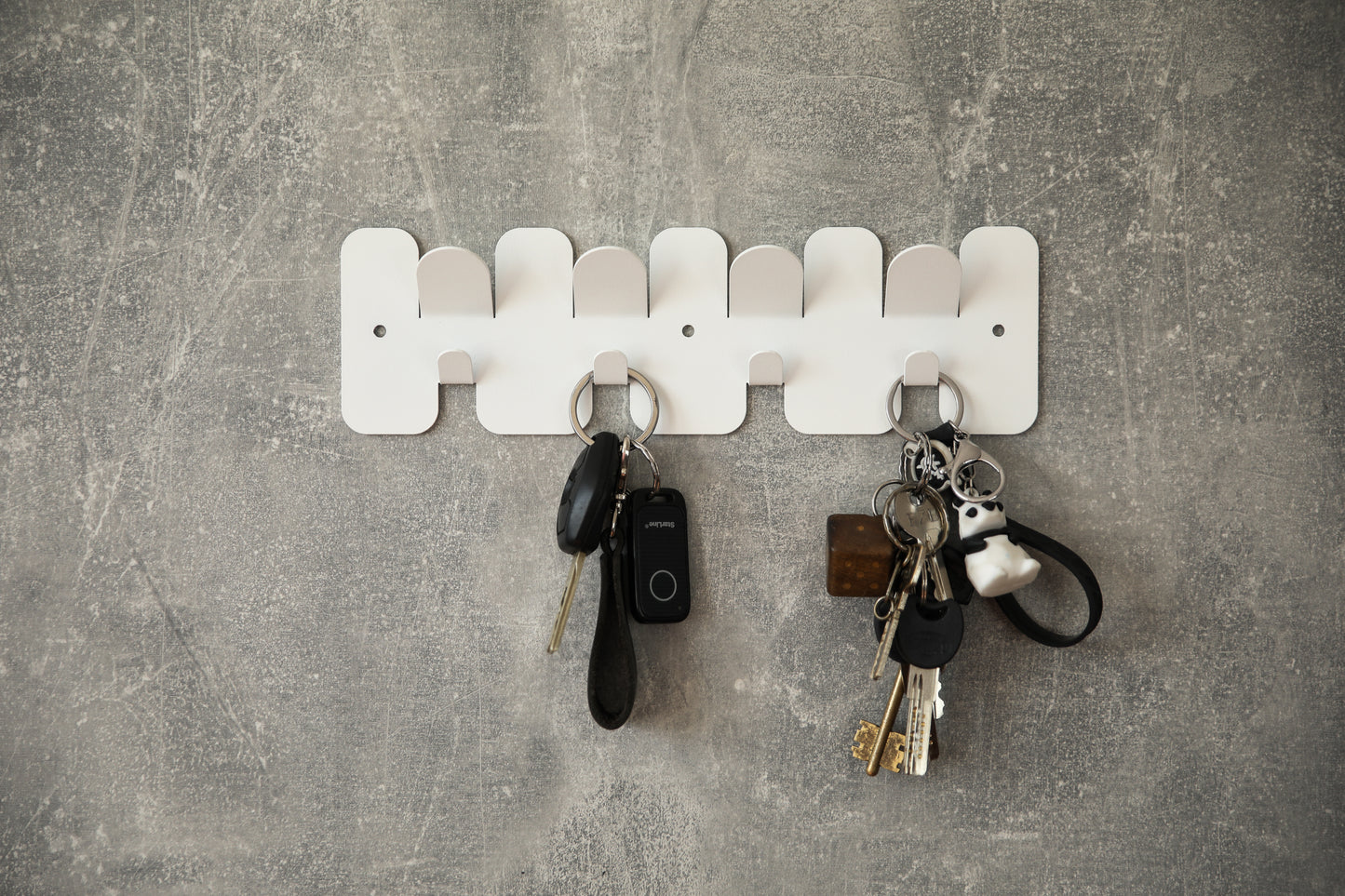 Modern metal key shelf "Butterfly"