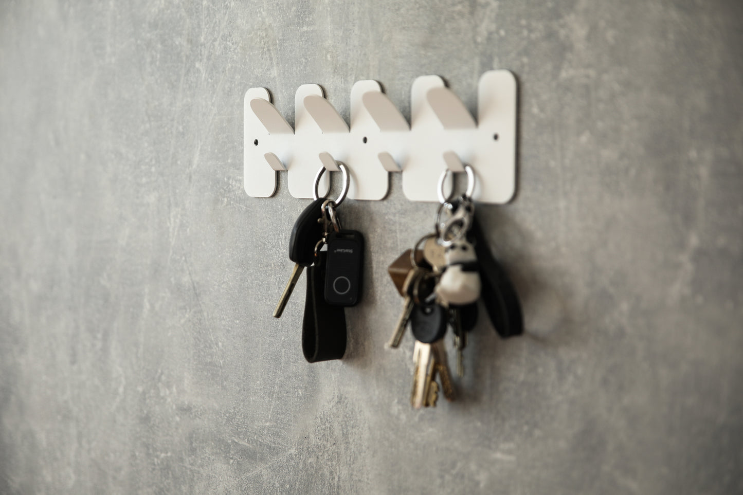 Modern metal key shelf "Butterfly"