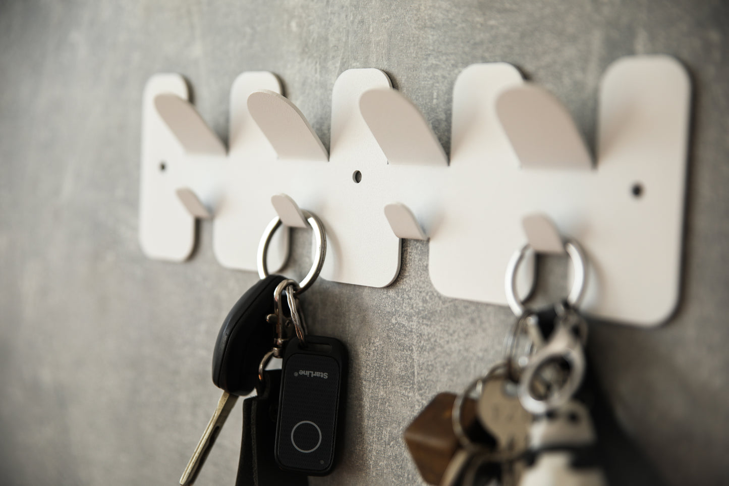 Modern metal key shelf "Butterfly"