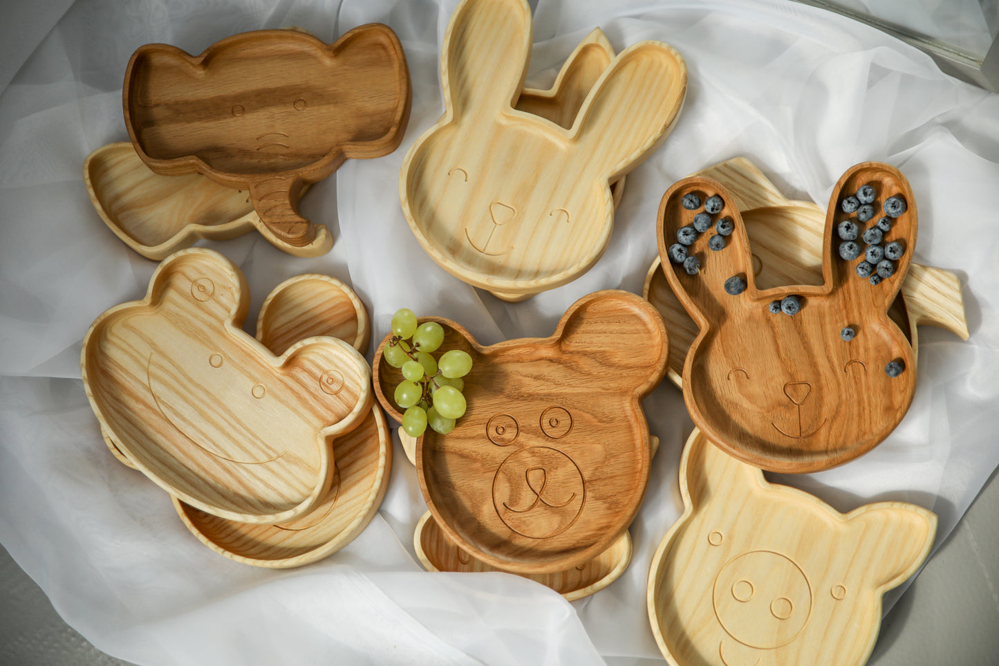 Wooden children's plate "Elephant"