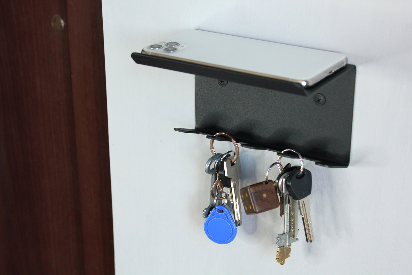 Mini key holder from bent metal