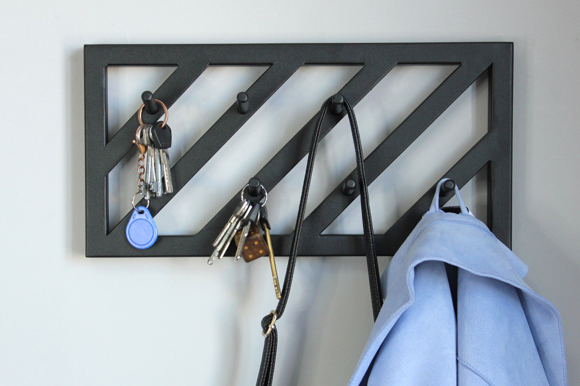 metal wall clothes storage