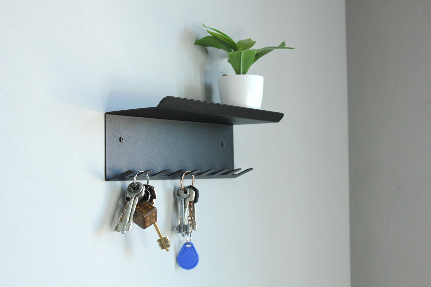 Mini key holder from bent metal