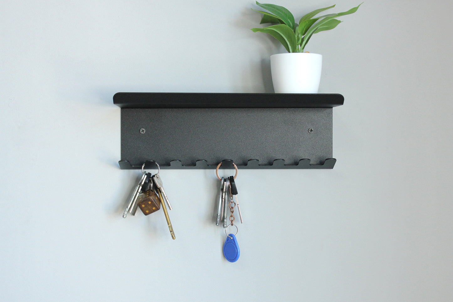 Mini key holder from bent metal