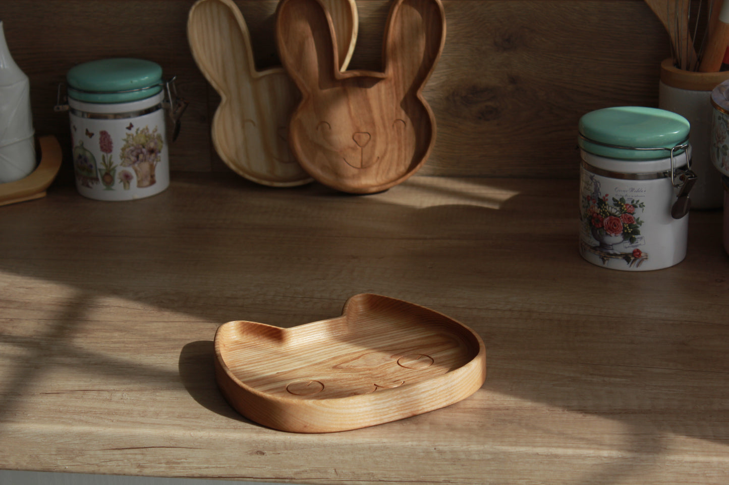 Wooden children's plate "Cat"