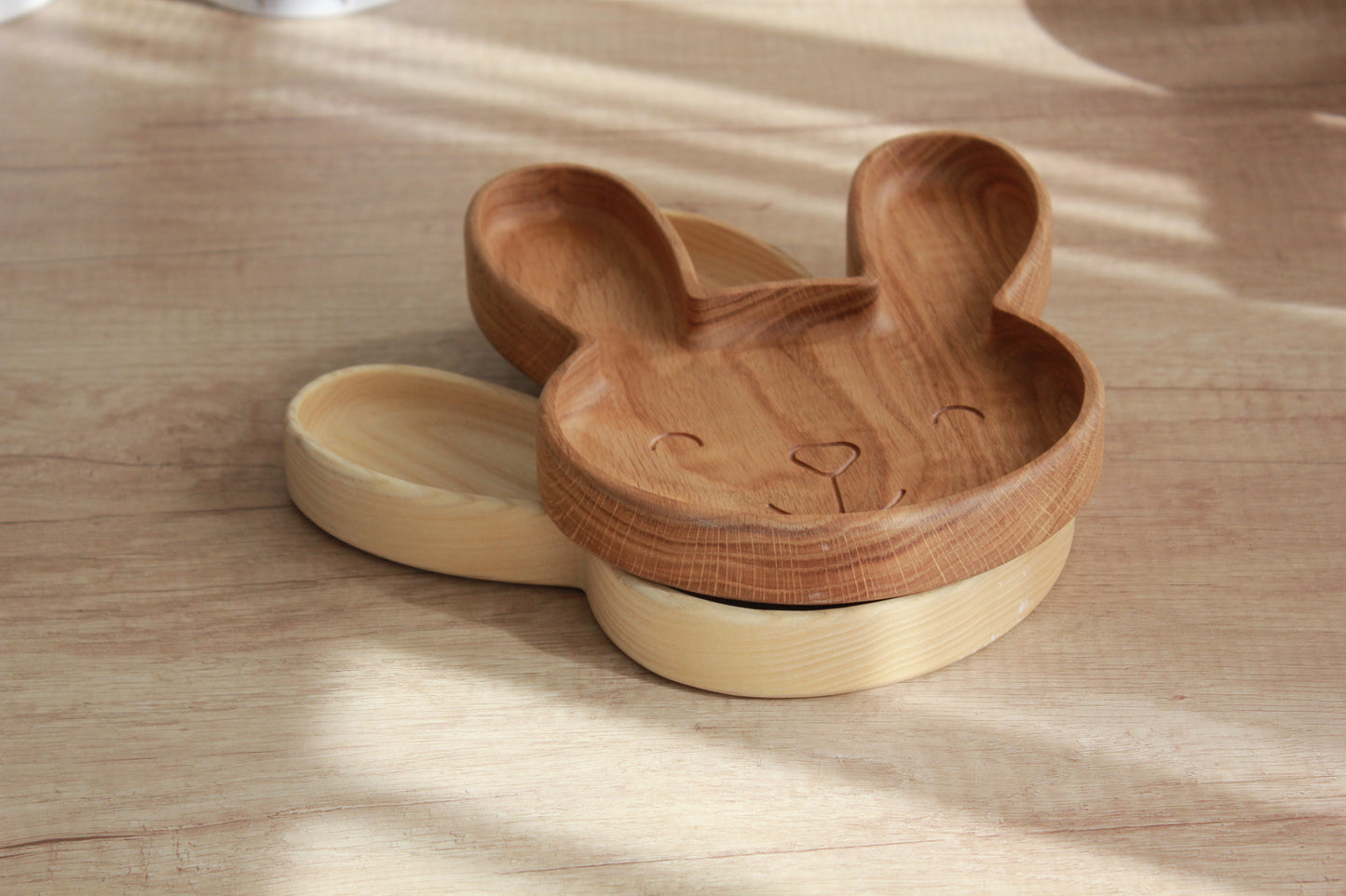 Wooden children's plate "Bunny"