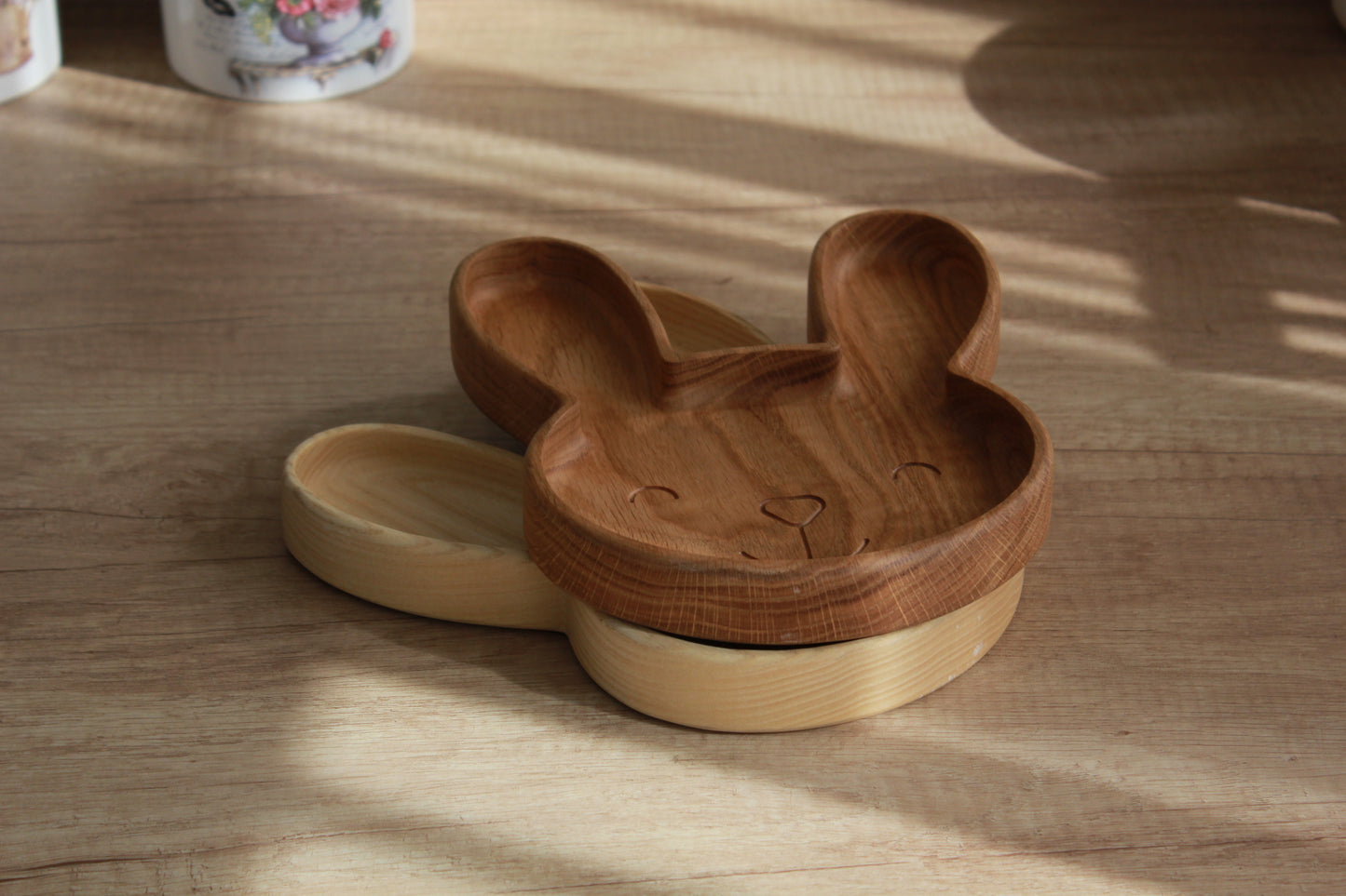 Wooden children's plate "Bunny"