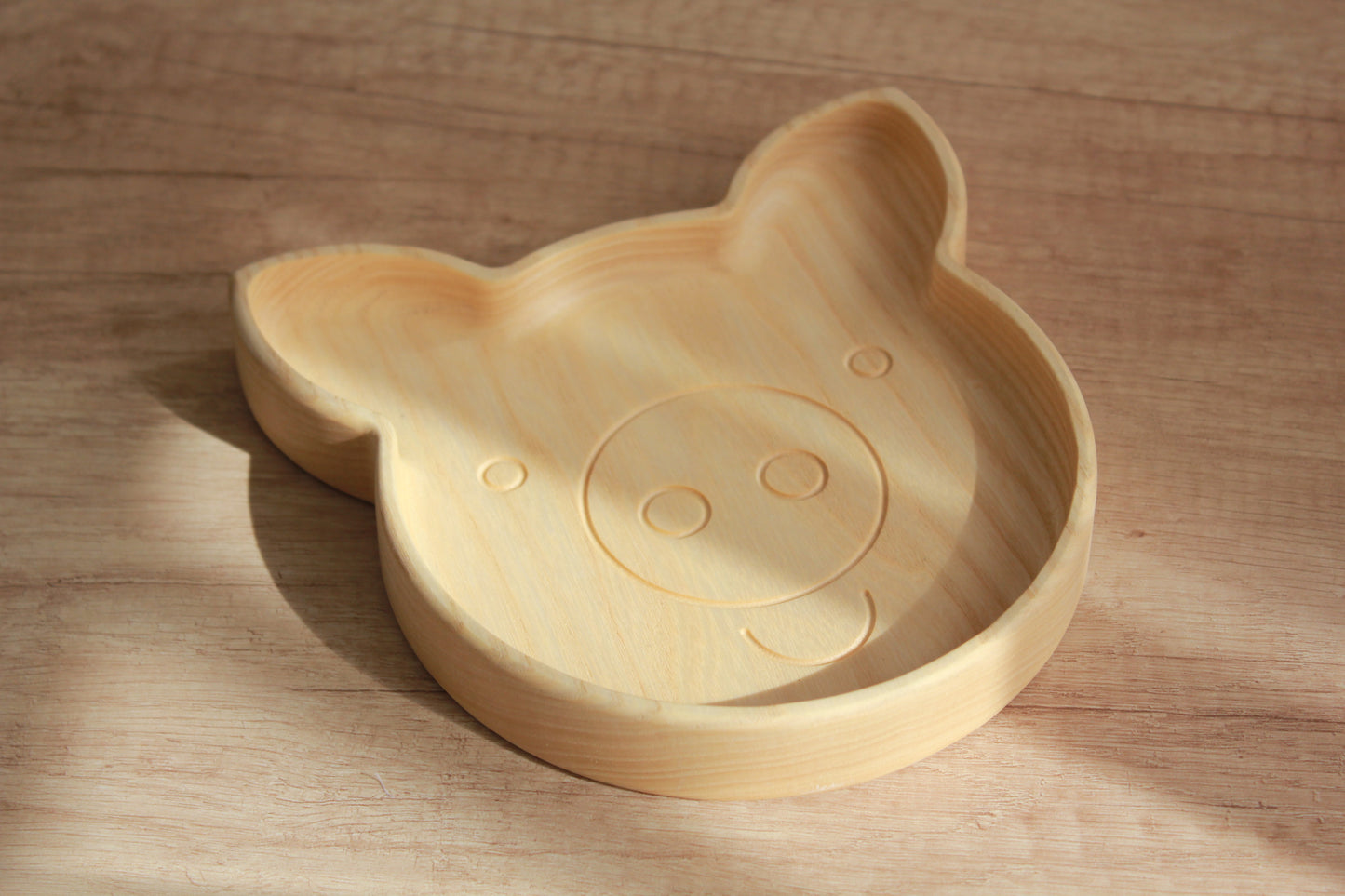 Wooden children's plate "Piggy"