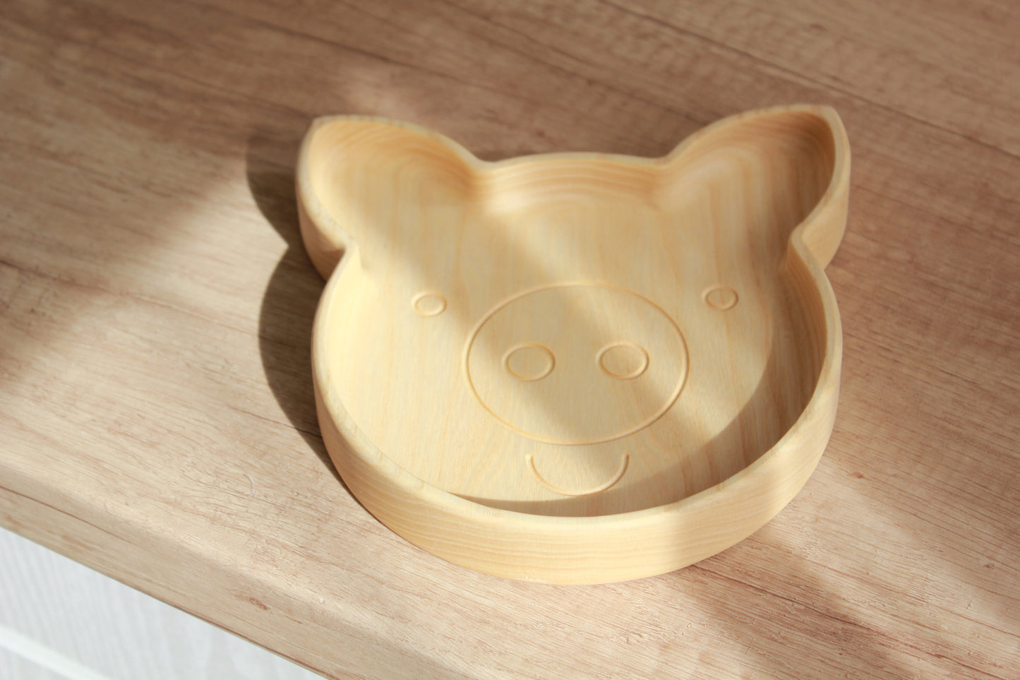 Wooden children's plate "Piggy"