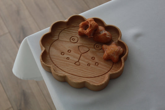 Wooden children's plate "Lion"