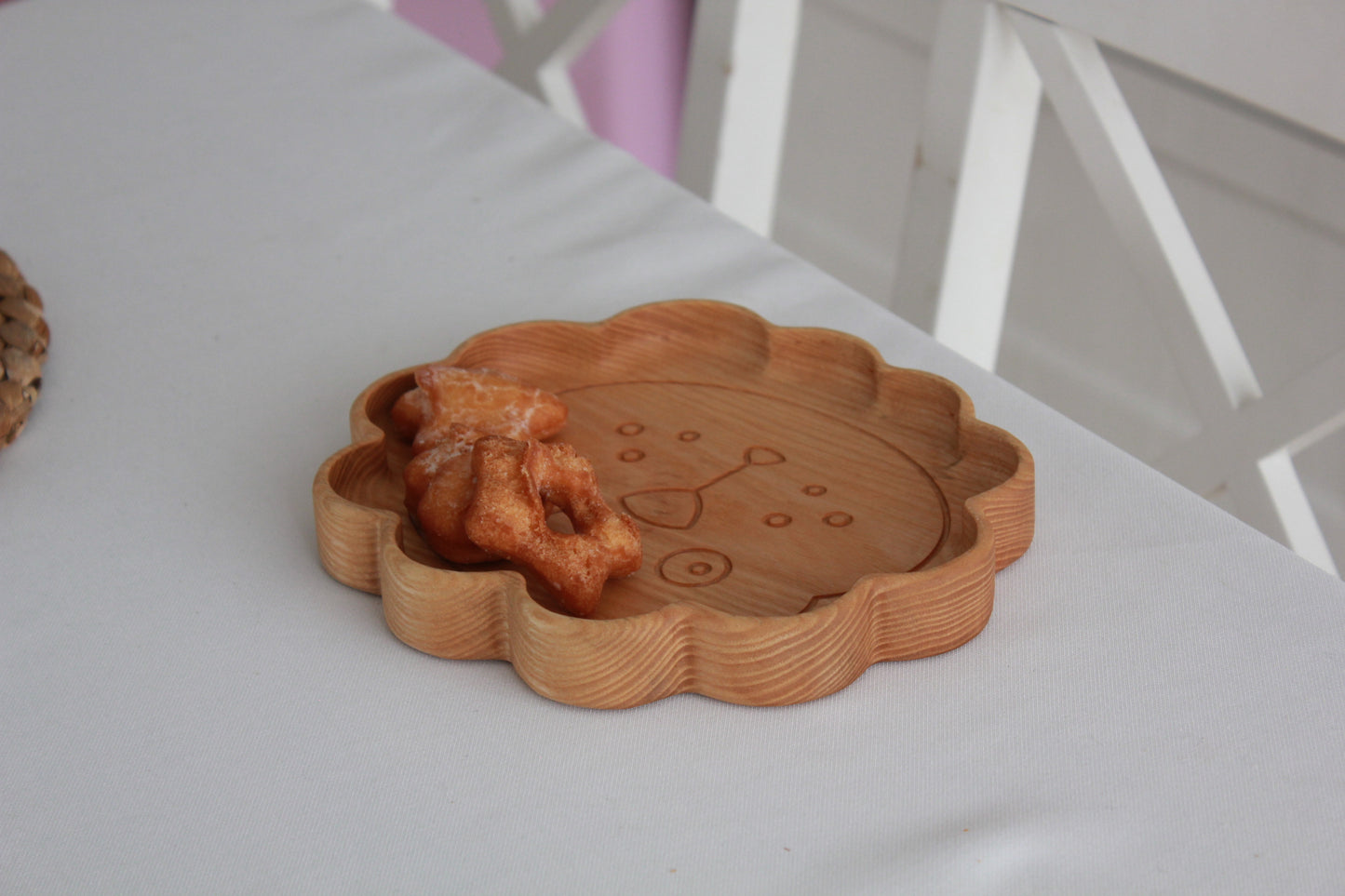 Wooden children's plate "Lion"