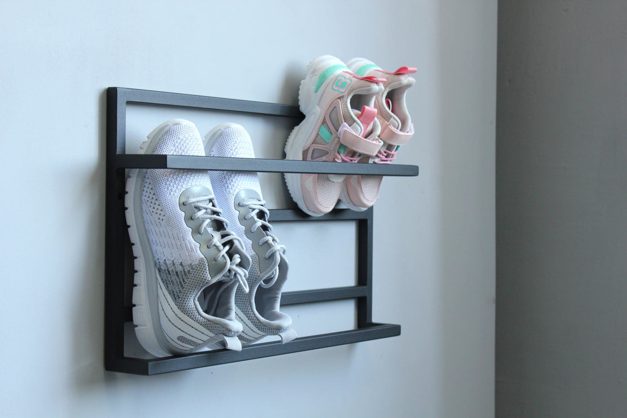 Set of 2 metal shoe rack Minimalism – MDAdesignStore