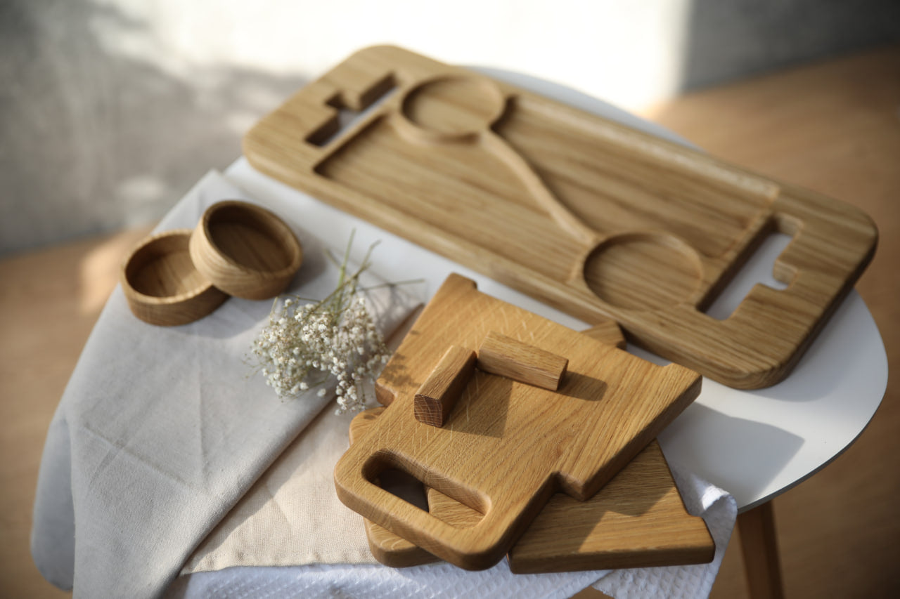 Portable wooden table Balance