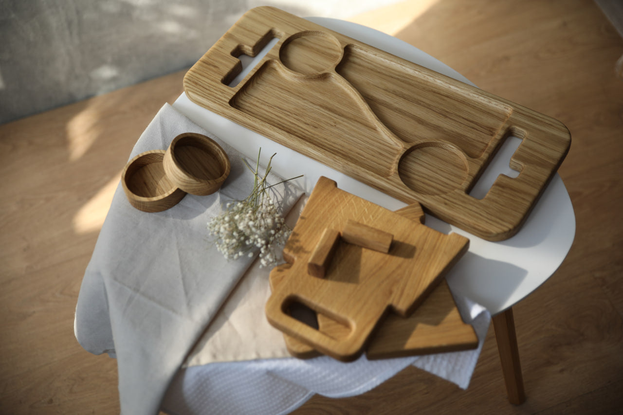 Portable wooden table Balance