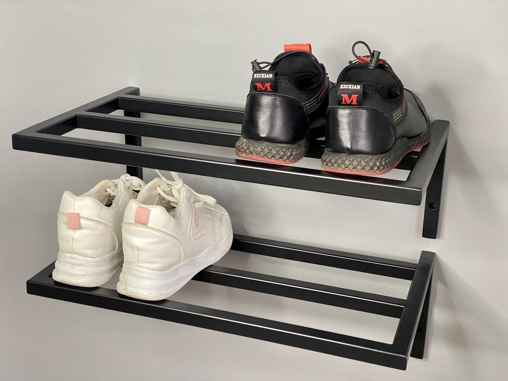 Set of 2 metal shoe rack Minimalism – MDAdesignStore