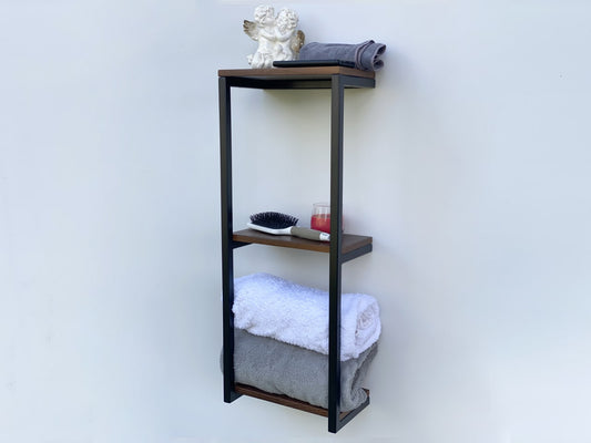 wall mounted bathroom shelf