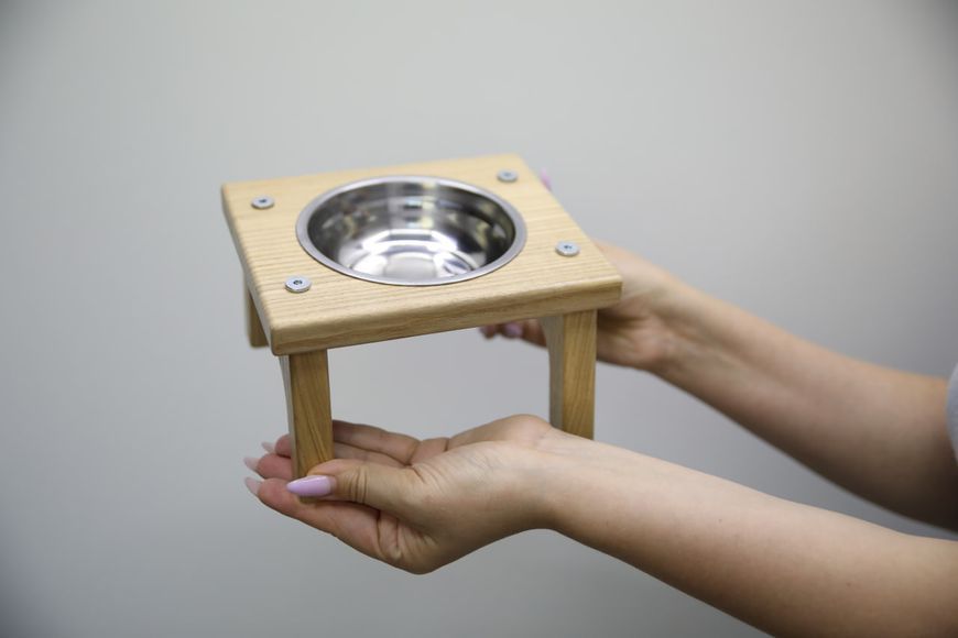 Підставка на ніжках для годівлі котиків "HappyPaw 1 " розмір 19х16.5х11 см  MD-5.2 фото