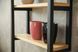 Декоративна полиця "SweetShelf" 30 см, 30х14х45 см, метал: коричневий, дерево: чорний (ML-86.1) ML-86 фото 7