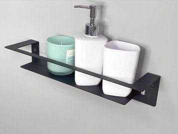 Поличка "Bathroom long" 30 см,	30х10х8 см, чорний (ML-46.1) ML-46 фото