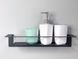Поличка "Bathroom long" 30 см,	30х10х8 см, чорний (ML-46.1) ML-46 фото 2