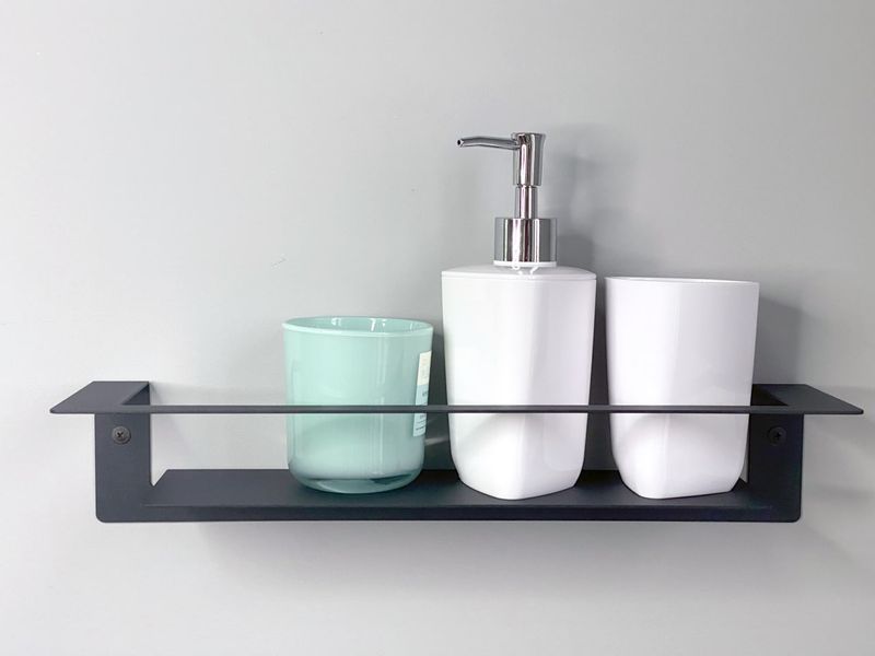 Поличка "Bathroom long" 30 см,	30х10х8 см, чорний (ML-46.1) ML-46 фото