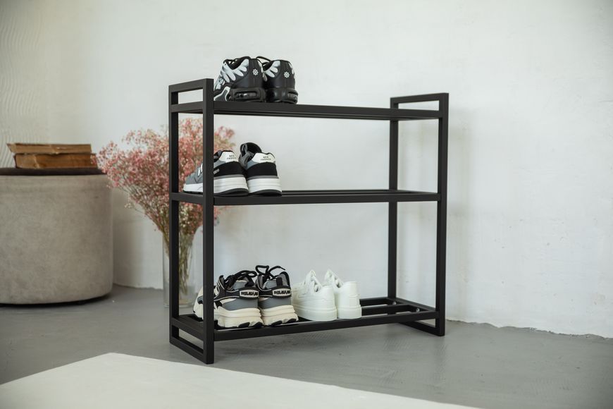 Поличка для взуття "Slip in Style" 3-поверхова 30 см, 30х25х66 см, білий (ML-97.1) ML-97 фото
