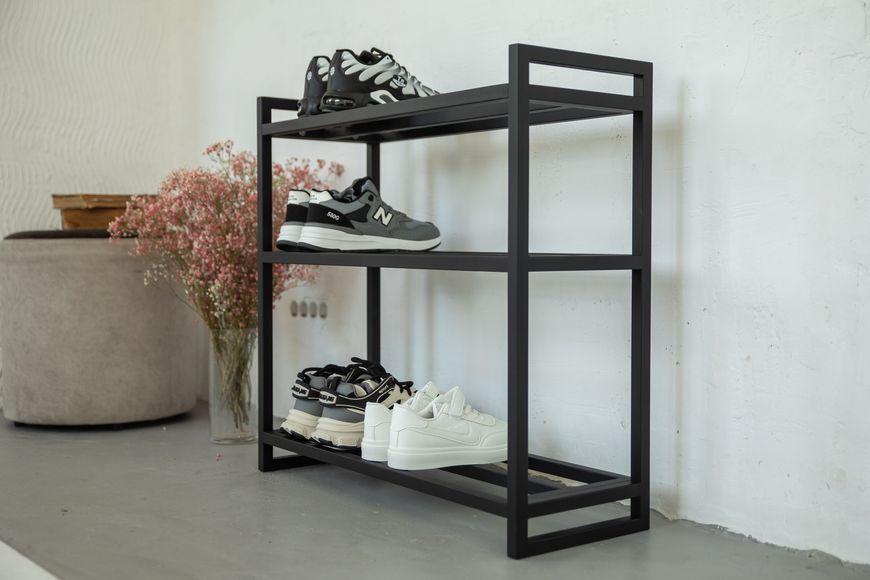 Поличка для взуття "Slip in Style" 3-поверхова 30 см, 30х25х66 см, білий (ML-97.1) ML-97 фото