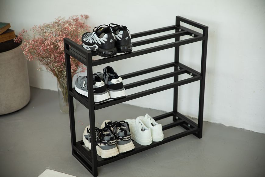 Поличка для взуття "Slip in Style" 3-поверхова 30 см, 30х25х66 см, білий (ML-97.1) ML-97 фото