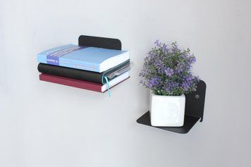Полиця для книг "Invisible"	15х11х11 см, чорний (ML-59) ML-59 фото