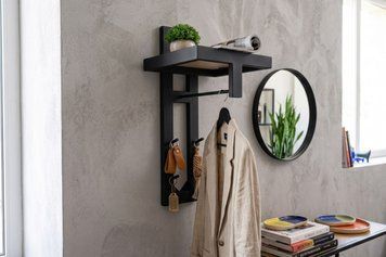 Вішалка вертикальна з гачками "Loftslim" розмір - 32х30х60 см. ML-107 фото