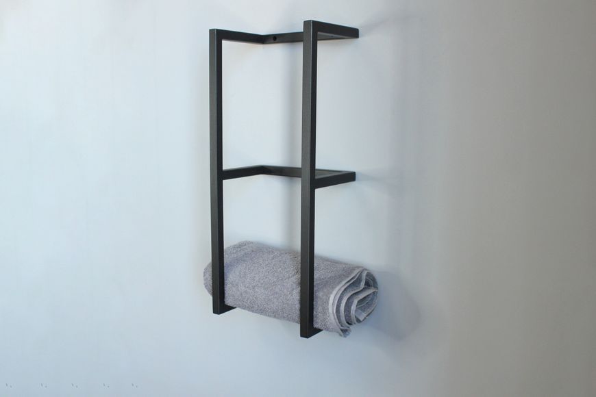 Поличка в ванну кімнату без деревини "Towel 3 tier" 50 cm, 50х25х17 см, жовтий (ML-9.4) ML-9.4 фото
