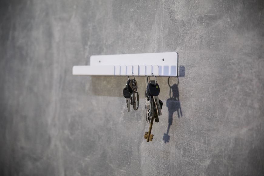 Ключниця з гнутого металу "Key Hooks", 30х5х5 см,  чорний (ML-90) ML-90 фото