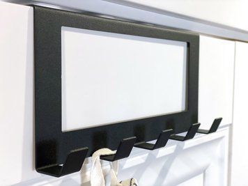 Надверна вішалка "Door hanger" 26х12х4 см + 5 гачків, чорний (ML-48) ML-48 фото
