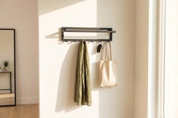 Вішалка металева "Loft Rail" з гачками, 60х15х16 см.  ML-28.0 фото