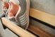 Настінна полиця для взуття "FootFix" 60 см, 60х13х20 см, метал: темно-сірий, дерево: палісандр (ML-75.4) ML-75 фото 5